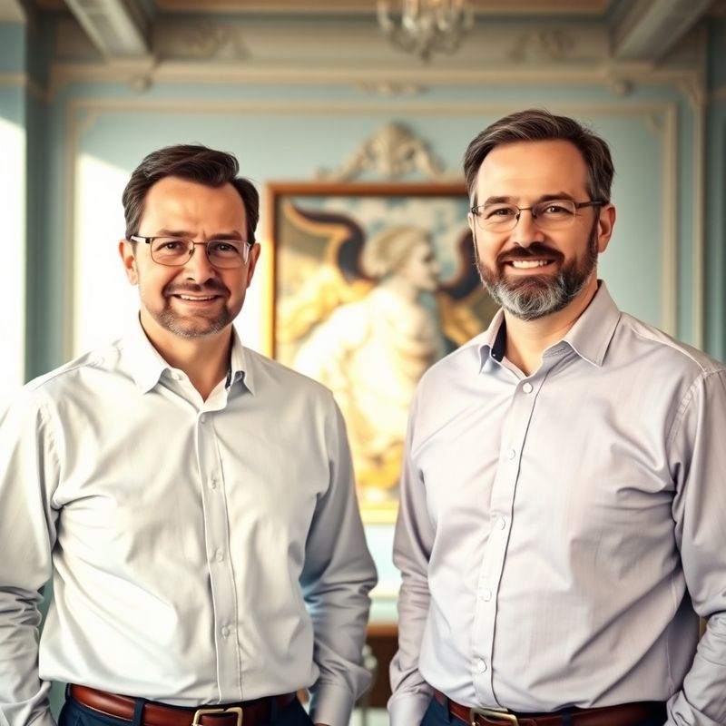 Dva profesionální muži ve světlé pražské kanceláři